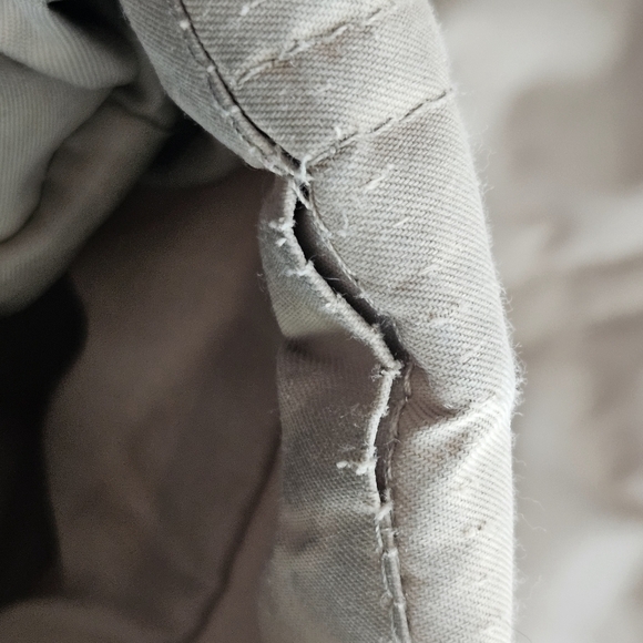 Tally Ho Women's Beige Quilted Puffer Jacket Sz Large Fall Neutral Minimalist - Picture 13 of 15